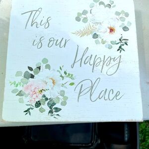 White and Pink Floral Decor Accents